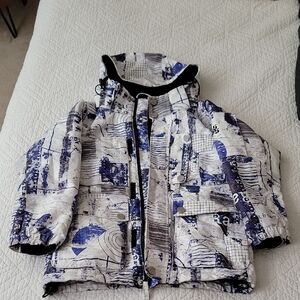 Triple Nickel 555 Blue and White Kids Snow Jacket